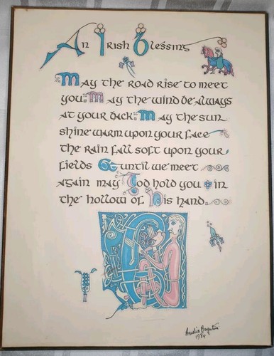 Irish blessing wall - irish,