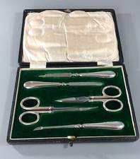 Edwardian Silver Manicure Set Colen Hewer Chester 1913 BEZXB