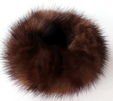 Mink Hair Scrunchie Fur
