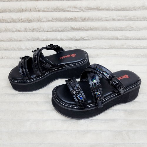 Demonia emily 100 black - -, 2"