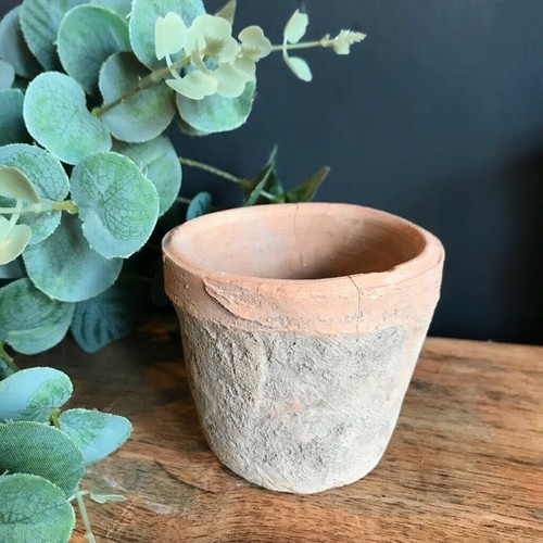 Aged terracotta pot mini - terracotta,