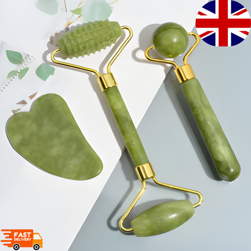 Jade facial massage roller gua - massage,