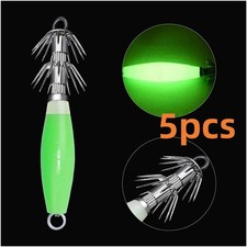 5pcs Luminous Squid Jig - 10cm