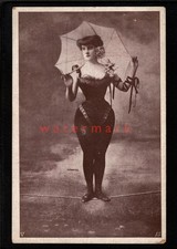 FRANCE BEAUTIFUL WOMAN TRAPEZE CIRCUS ACT POSTCARD E20C - Ci376