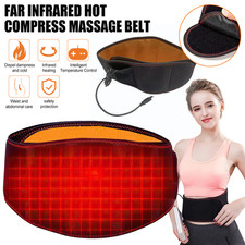 USB Heating Waist Belt Electric Heated Pad Lower Back Warming Belt Warmer Band