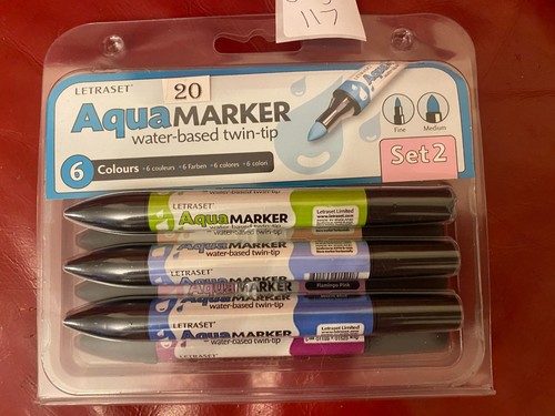 Letraset aqua marker - 6, set