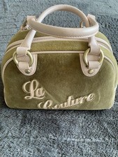 Juicy Couture Retro Y2K Rare Bowling Terry Green Queen Of Couture Juicy Bag