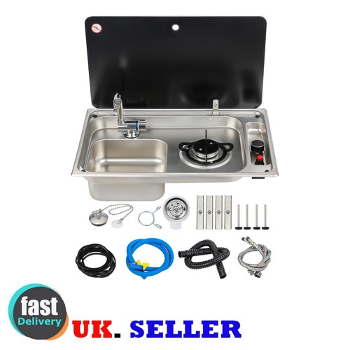 Stainless steel hob sink - steel,