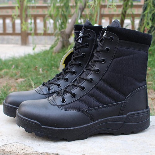 New mens army boots desert - army,