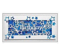 Happy Birthday Frame Metal