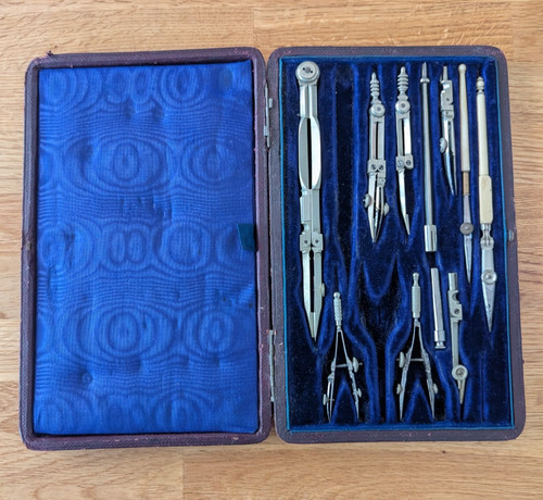 Vintage geometry set - vintage,