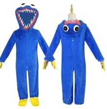 Hugging Wuggy Costume Blue Jumpsuit Halloween Plush Children's Monster Party 