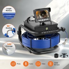 4.3 in. Sewer Camera with 30m Cable Rechargeable Plumbing Camera for Sewer Pipe