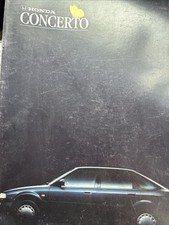 The Honda Concerto Car Sales Brochure Info Collectible 1989