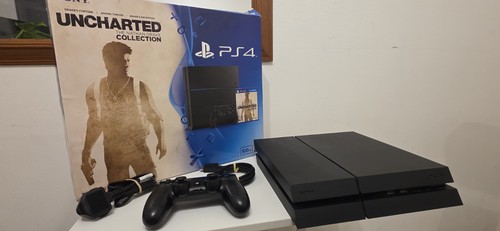 Sony playstation slim black - playstation, 4