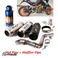 Modified Exhaust Muffler Tips DB Killer Mid Link Pipe For Duke 200 390 2012-2016