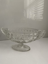 Vintage Flower Vases Cut Glass Crystal X3