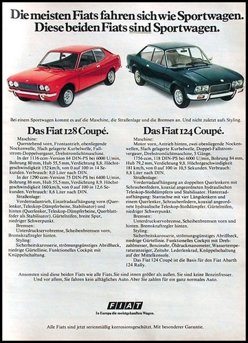 1974 fiat 124 - fiat, coupe