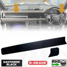 Interior Dash Fascia Panel Trim Kit Santorini Black for Defender L663 RHD - 2nd