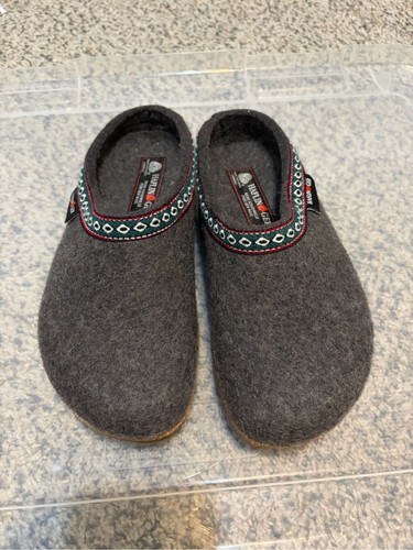 Haflinger grizzly wool clogs - haflinger,