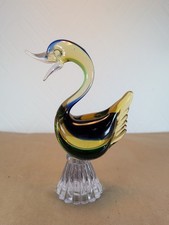 Vintage Green Blue Amber Glass