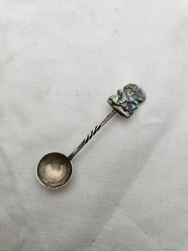Sterling silver abalone - abalone, spoon