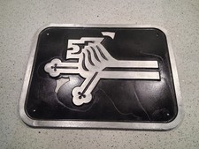 British Rail Concept Design Logo Cast Aluminium Sign Railway Plaque