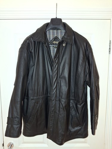 Mens vintage black leather - mens,