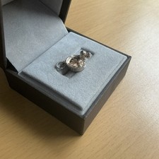 Vintage 925 Silver Cute Dog In Dog Bed Charm /3.24g