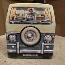 Collectable Tin VW Camper Van Waitrose Biscuit Tin Empty