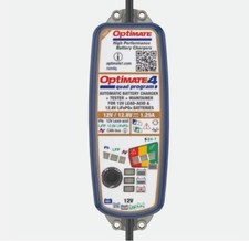 OptiMate 4 Quad Program 12V Motorcycle Battery Optimiser Gold 2024 Model