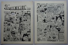 Kaptain Kween Original Comic Artwork 1976 Ally Sloper Ed McHenry Ray Peters
