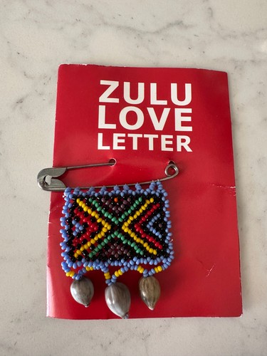 New zulu love letter - love, brooch