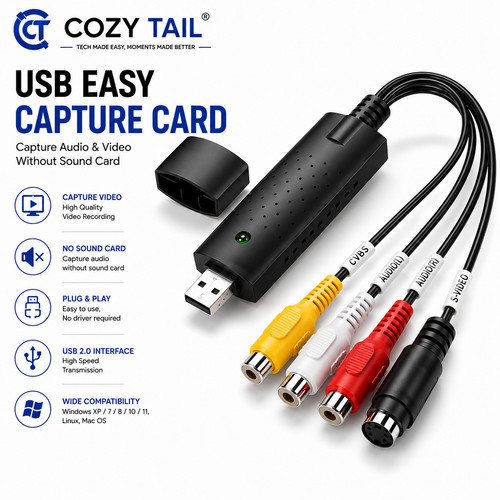 Usb video capture card easy - card,
