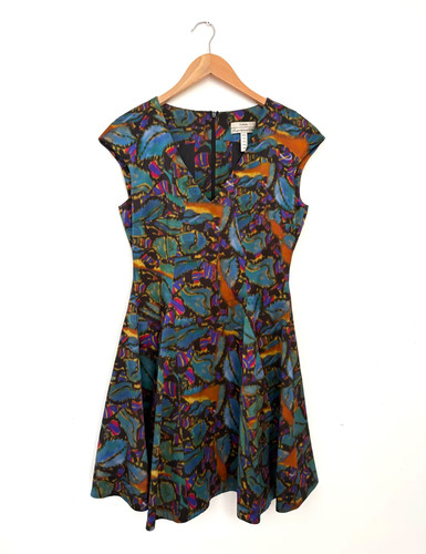 Erdem watercolour print - print, dress