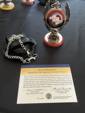 Franklin Mint Harley Davidson Pocket Watch And Eagle Stand, Sportster