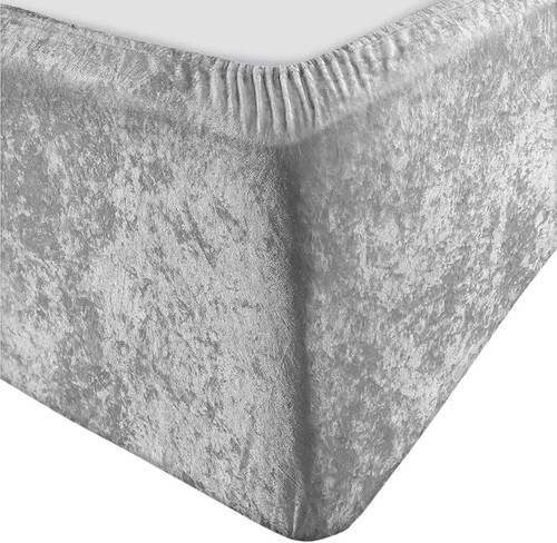 Crushed velvet divan bed base - crushed,