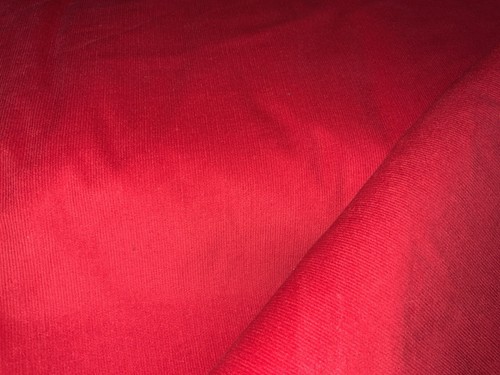 Red fine needle - cord, 100%