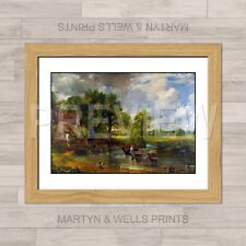 John Constable print: The Hay Wain. Textured canvas paper. Framed or Unframed.