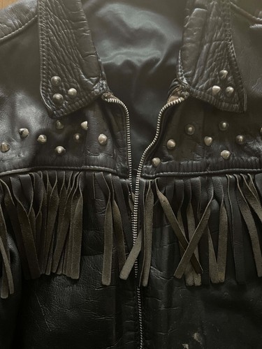 Vintage leather biker - vintage,