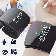 Automatic Wrist High Blood Pressure Monitor BP Cuff Machine Heart Rate Gauge Kit