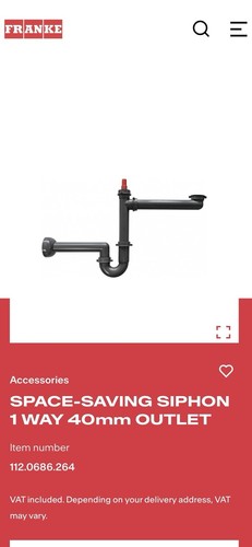 Franke space saving single - space,