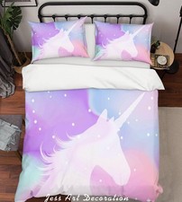 3D Cartoon Unicorn Purple