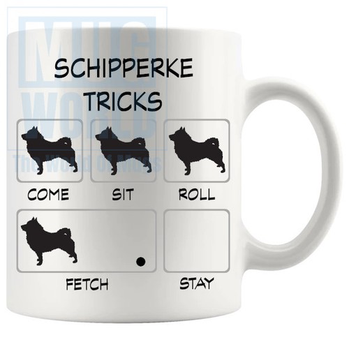 Schipperke tricks mug funny - mug,