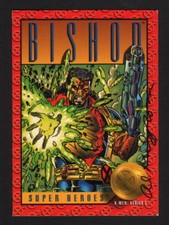 1993 SkyBox Marvel Comics X-Men Series II Art Card SIGNED by Al Milgrom / Bishop