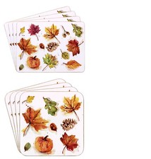 Autumn Table Mat Coaster Set 4