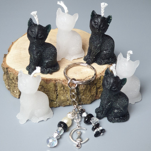 Magic cat spell - cat, candles