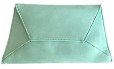 Mint Clutch Bag Green Faux