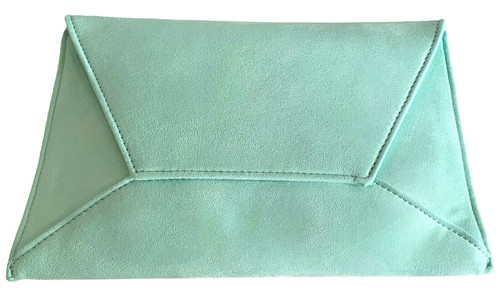 Mint clutch bag green faux - bag,