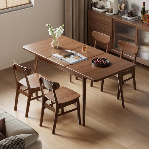 Solid wood extendable dining - extendable,